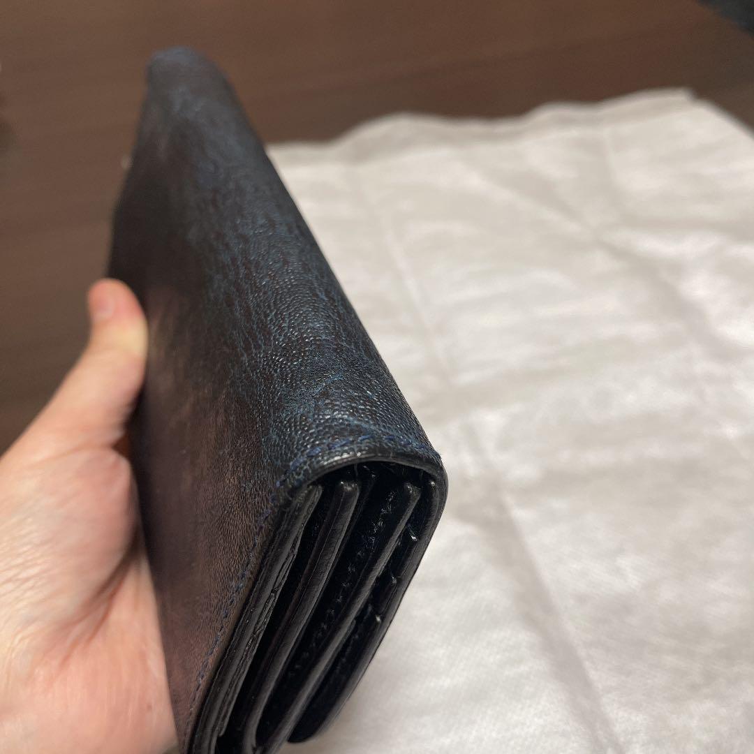 在庫最安値 専用 ALZUNI 限定レザーネイビー エレファントレザー長財布 i2kTg-m16982906052 超激安特価
