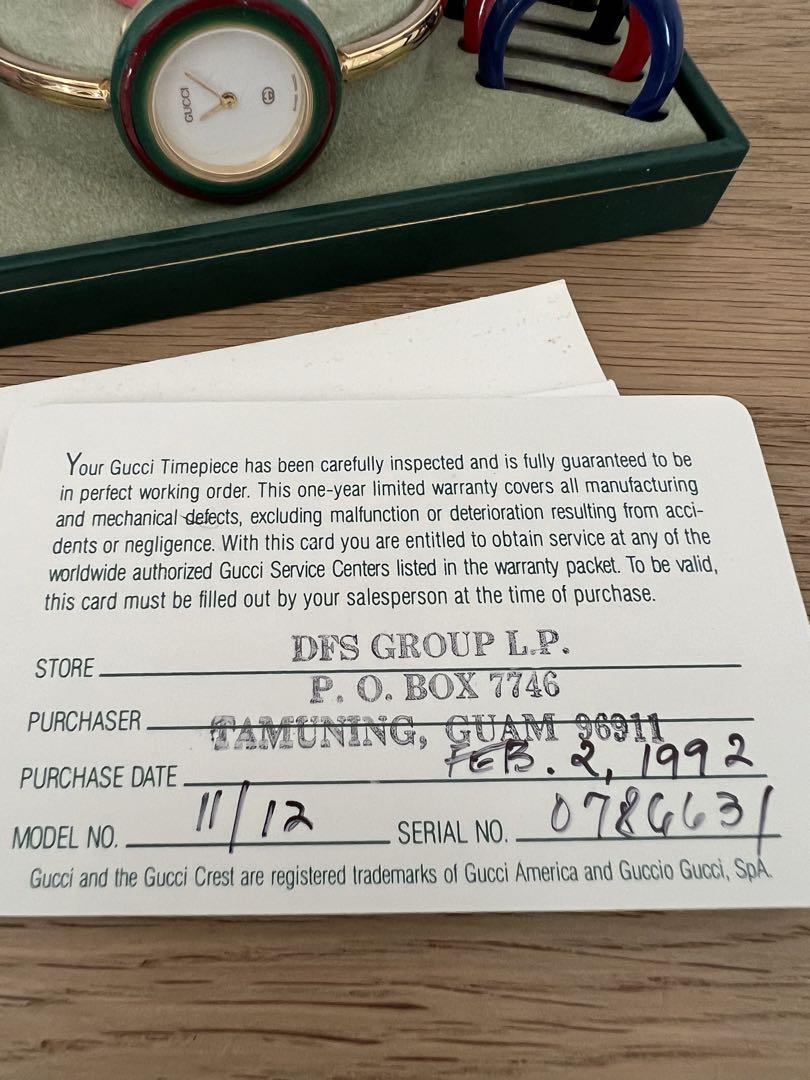 GUCCI 12色ベゼル交換時計　美品