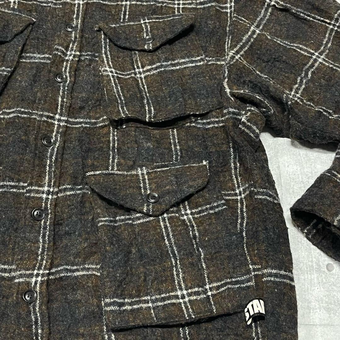 美品 ROCSTAR ウールジャケット ハーフコート M-65 ロックスター