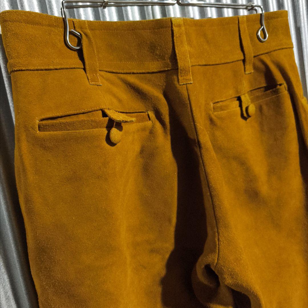 古着 レザー スウェードパンツ フレア ブーツカット