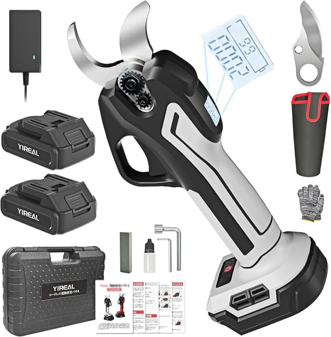 山本造園監修 電動剪定バサミ 電動バサミ32mm切断径PSE取得 園芸用はさみ