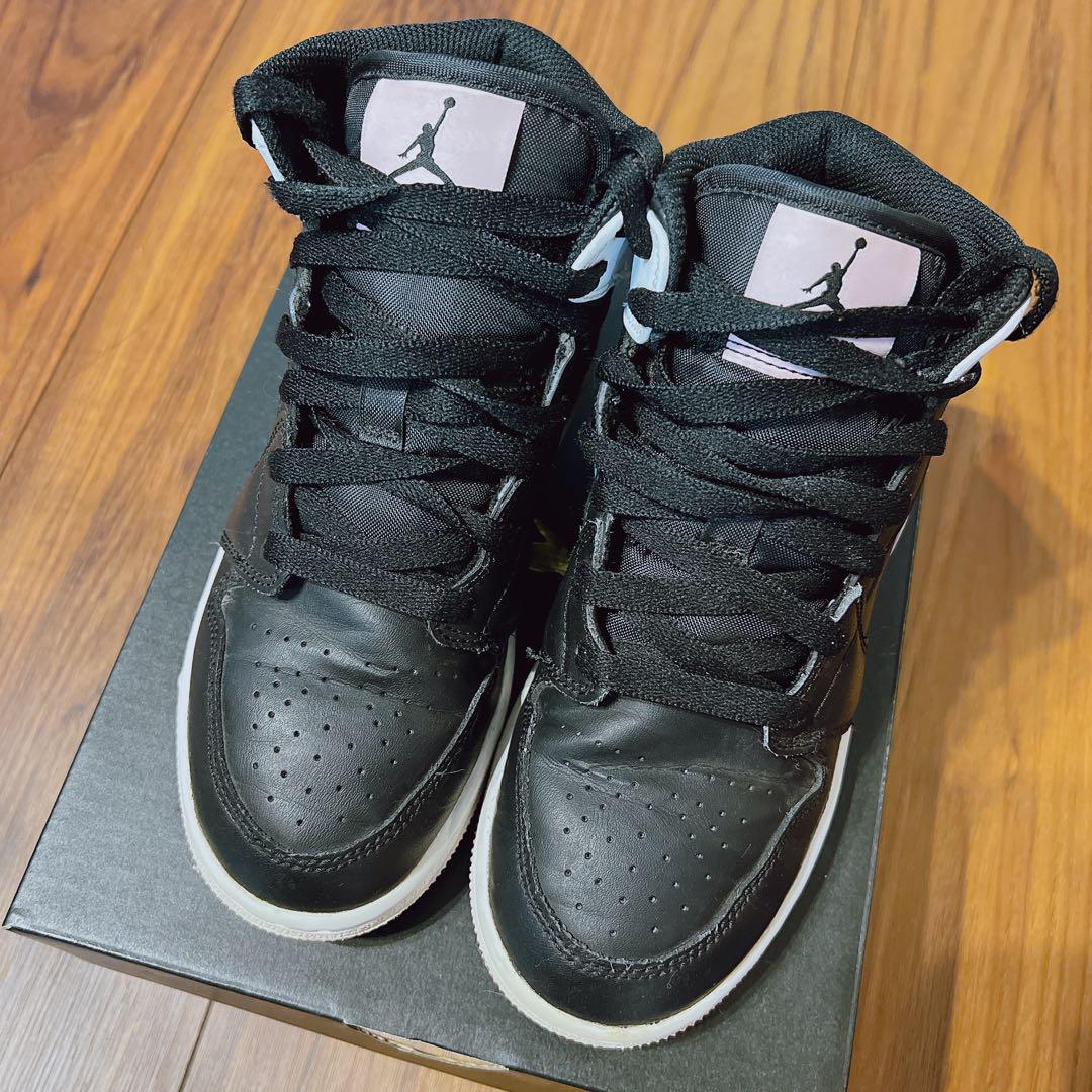 靴 NIKE AIR JORDAN 1 MID GS 22.5cm
