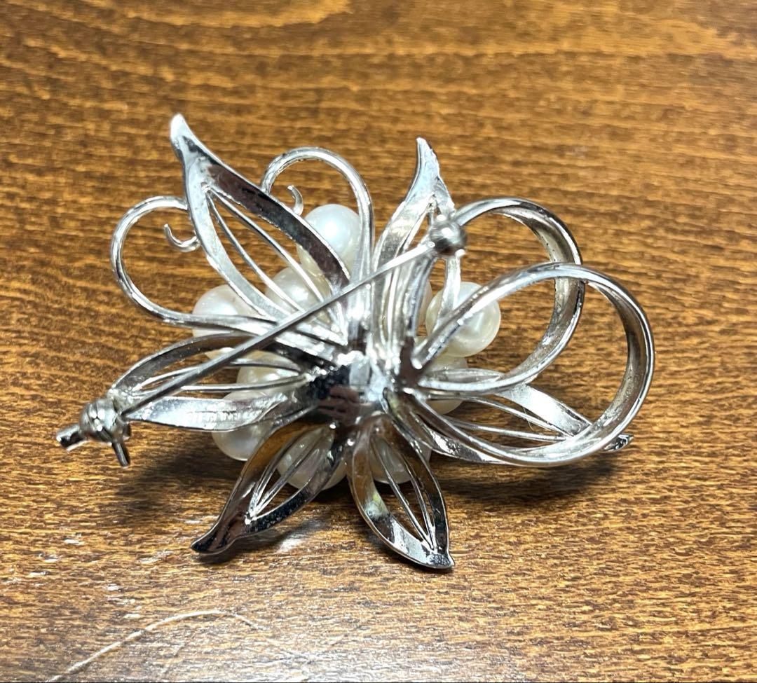 希少⭐︎アコヤ真珠11粒 ブローチ シルバー使用