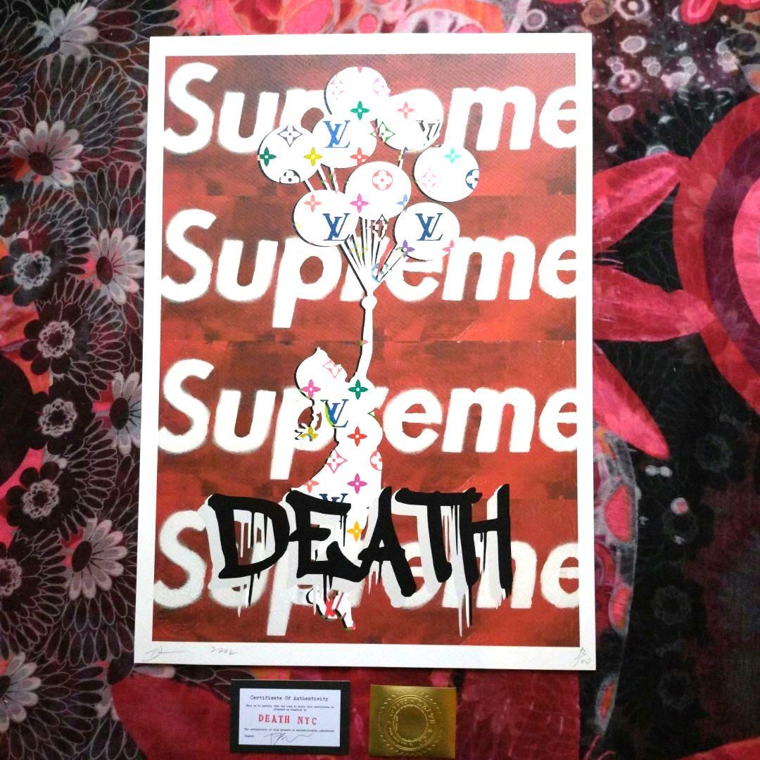 death nyc 世界限定100枚　Supreme バンクシー　ルイビィトン100枚限定