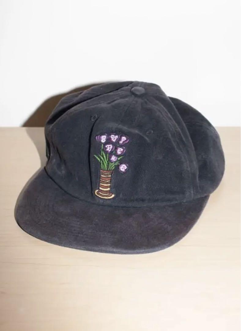 Supreme flower刺繍 ブラックキャップ