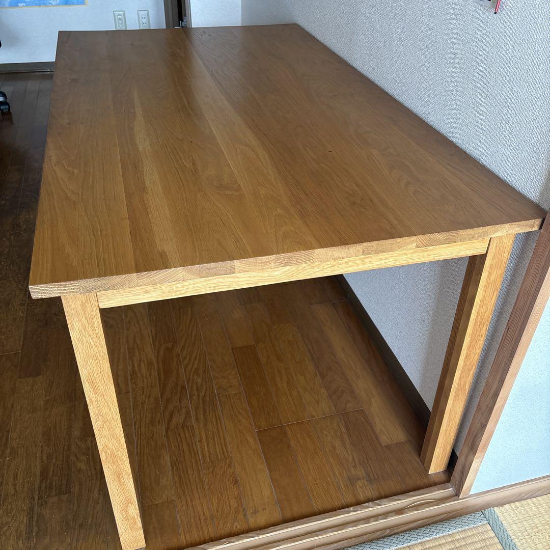 【送料込み】無印良品 無垢材テーブル オーク材 無印良品 無垢材テーブルオーク材 - メルカリ
