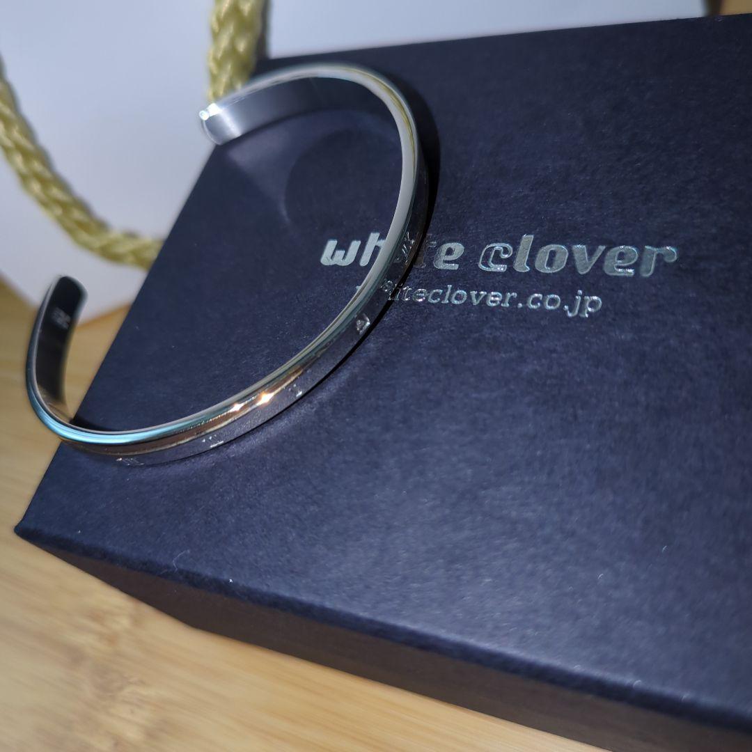 【未使用】white clover ブレスレット バングル