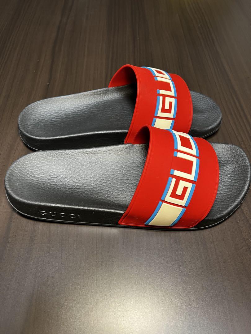 GUCCI ストライプラバーサンダル