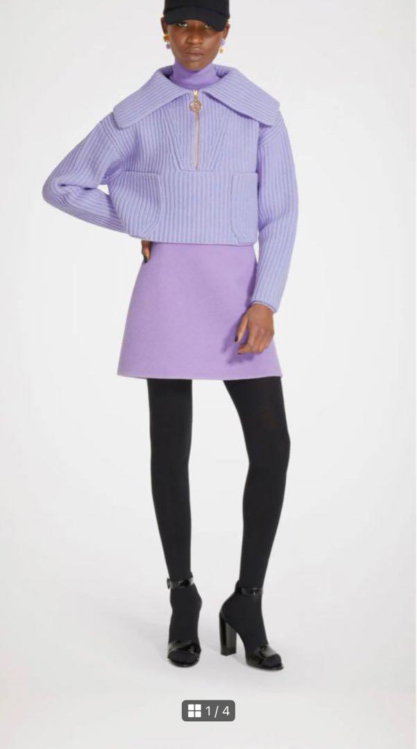 Patou ダブルフェイスウール ミニスカート 11,400円