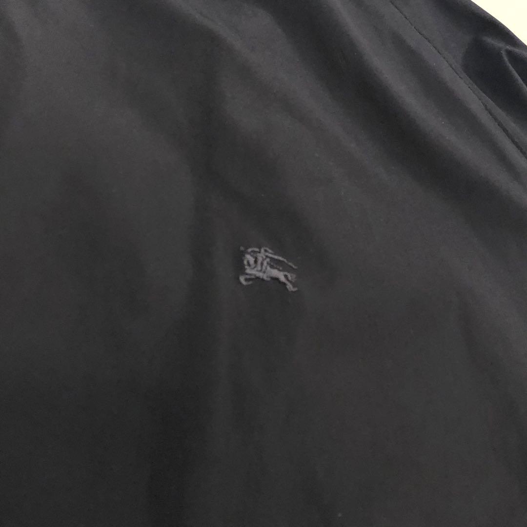 1413 BURBERRY スウィングトップ　ノバチェック　ホースロゴ刺繍　黒