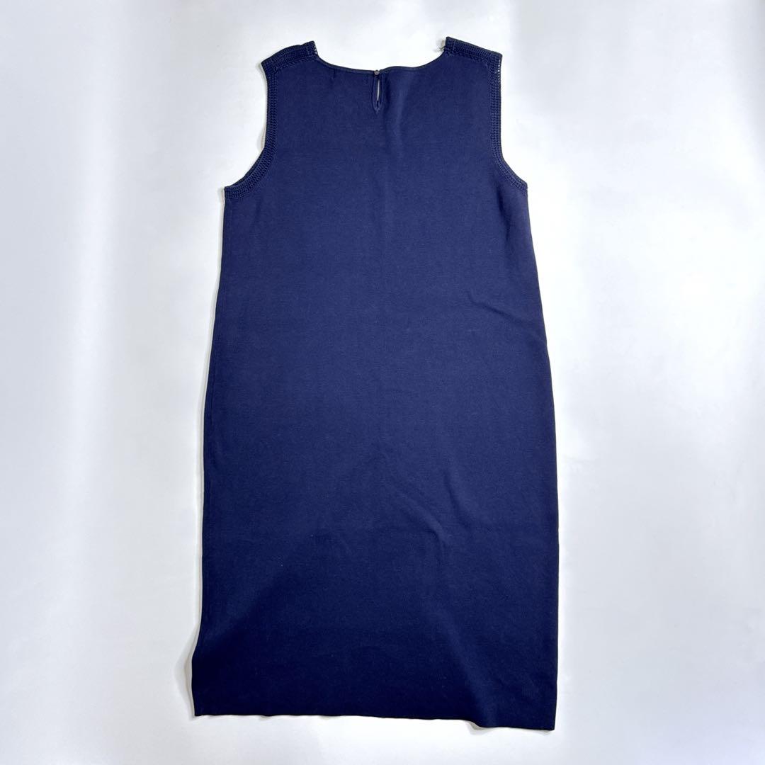 美品】DAMA collection ストレッチノースリーブワンピース LL