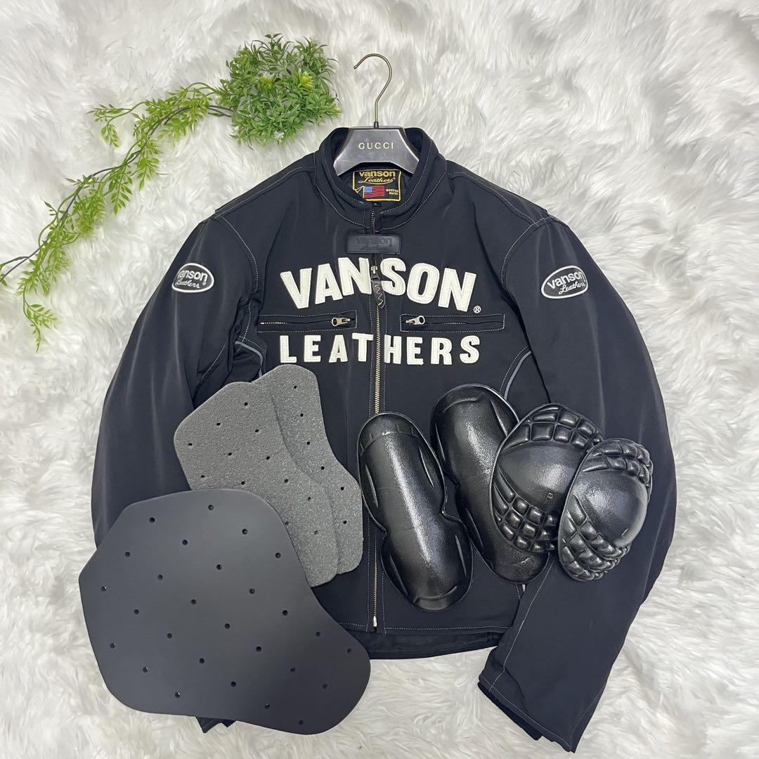 VANSON バンソン ライダースジャケット バイクジャケット プロテクター