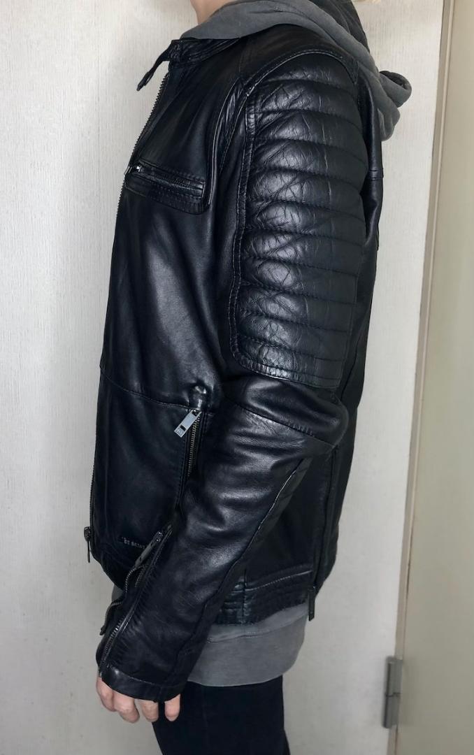 Bershka ベルシュカ 本革 ラムレザー バイカー ジャケット ライダース