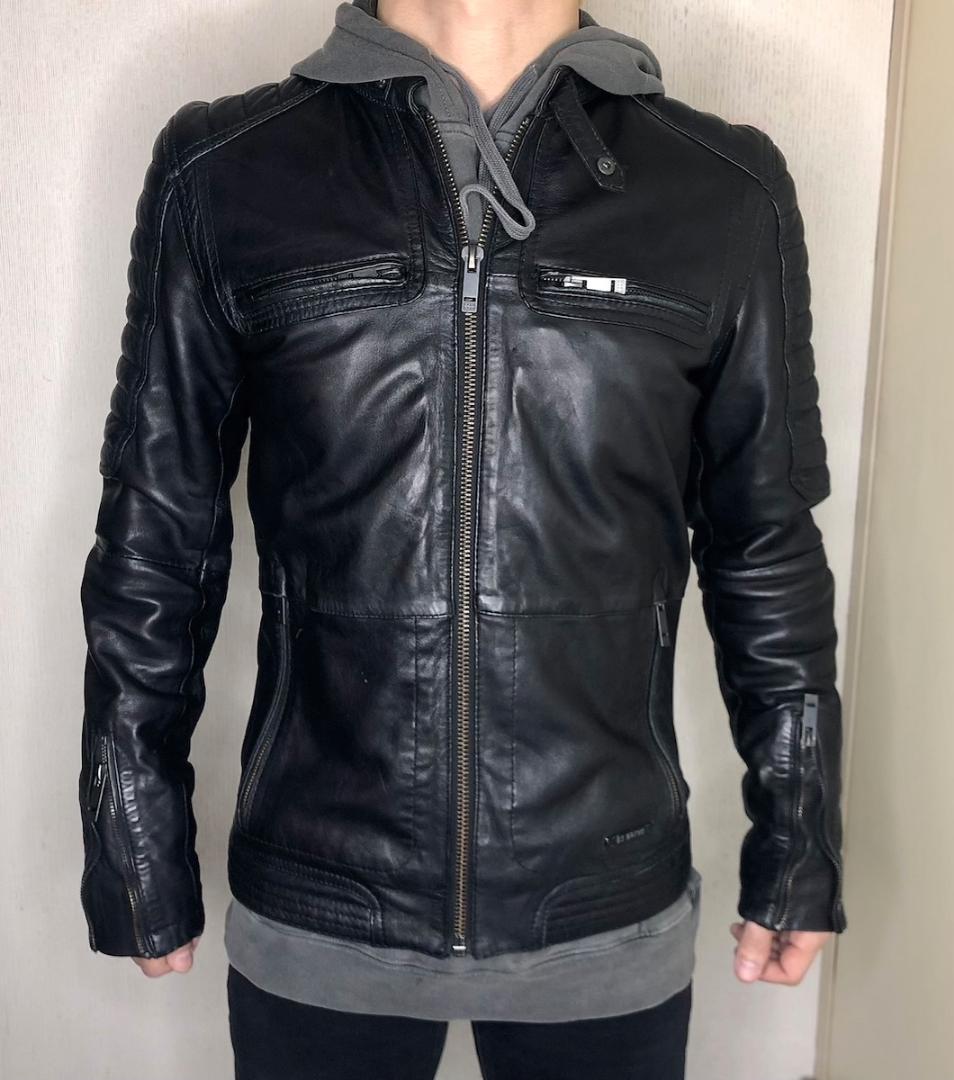 Bershka ベルシュカ 本革 ラムレザー バイカー ジャケット ライダース