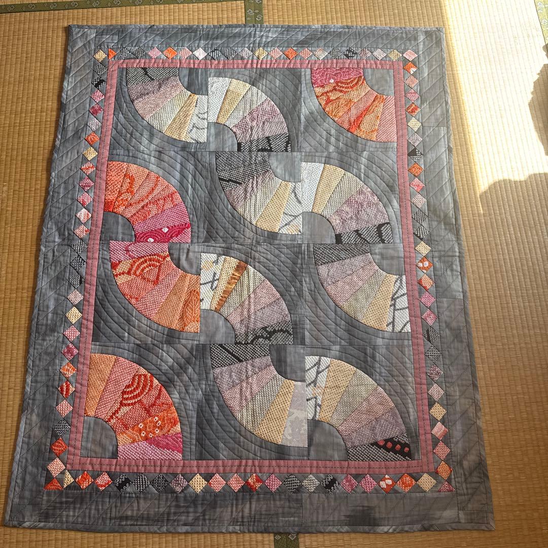 曲線デザインのキルティング