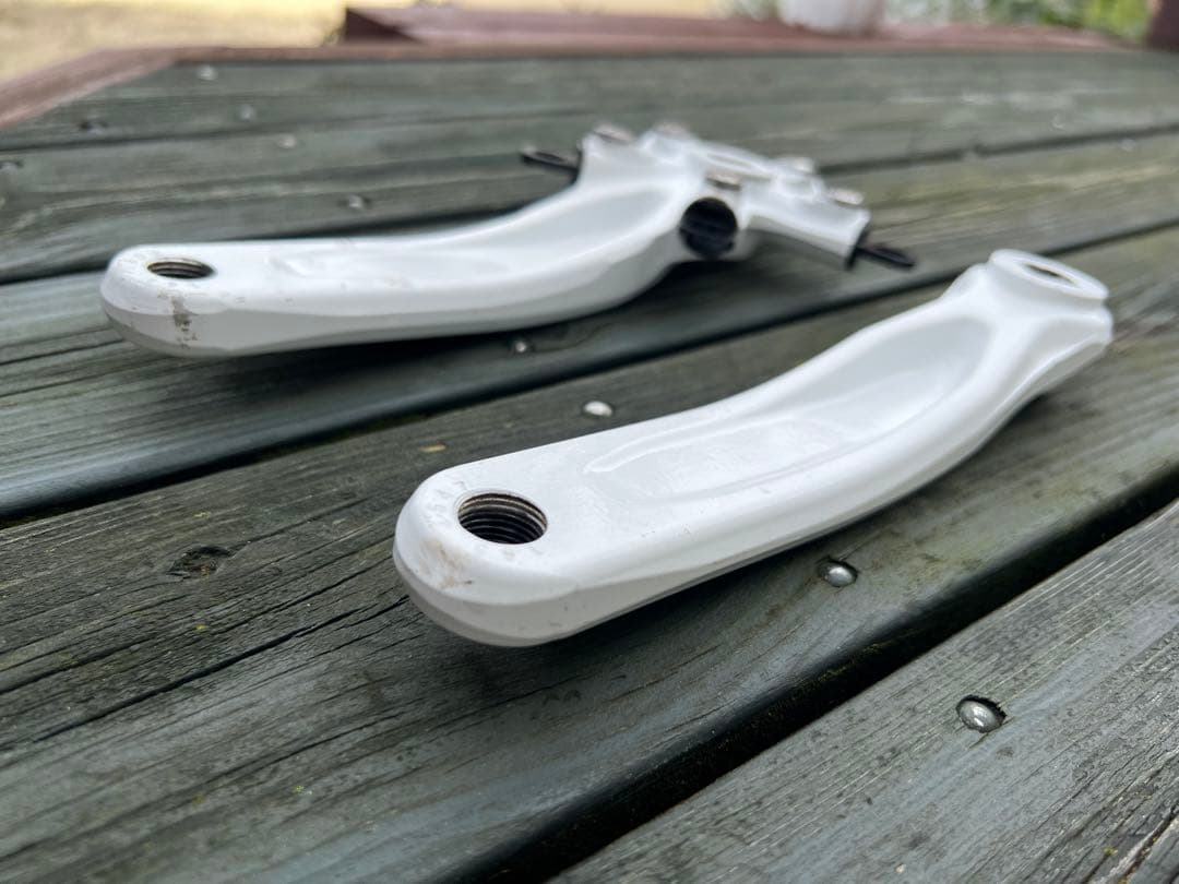 ホワイト クランク長165mm目立った傷や汚れなし