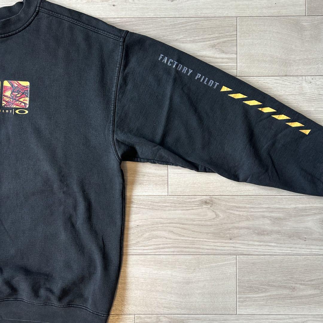 希少】90s~00s OAKLEY sweat Black 赤タグ