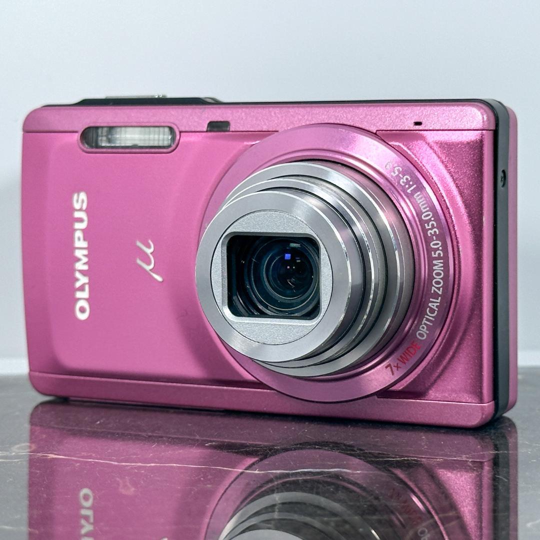 【作例有】OLYMPUS μ-7000 ピンク コンデジ CCDセンサー μ7000(PNK)｜OLYMPUS デジタルカメラ μ-7000(ミュー) ピンク μ