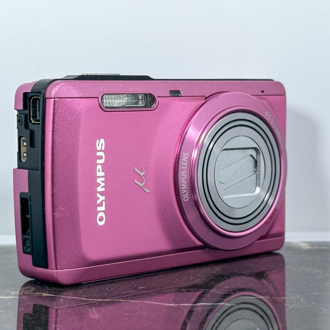 OLYMPUS μ-7050 ピンク 1400万画素 コンデジ デジカメ - メルカリ