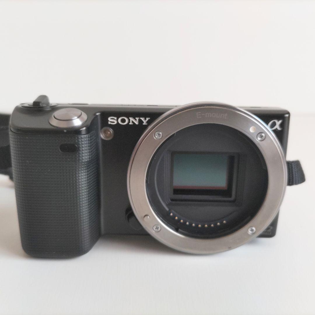 SONY ミラーレス一眼 NEX-5 本体 標準ズームレンズ付属 動作品