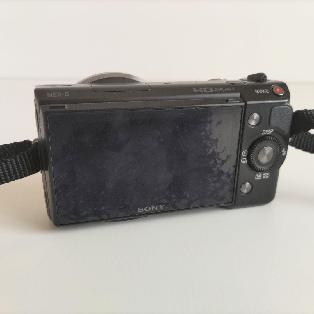 SONY ミラーレス一眼 NEX-5 本体 標準ズームレンズ付属 動作品