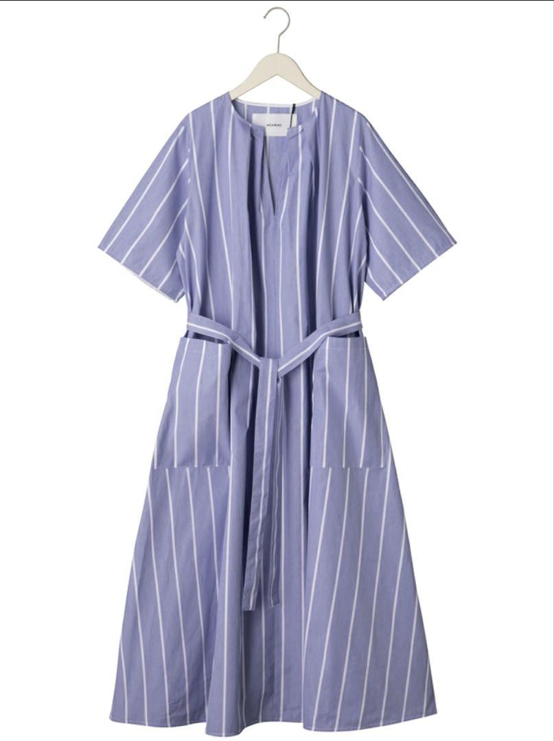 【美品】マキシワンピース ADAWAS ストライプ