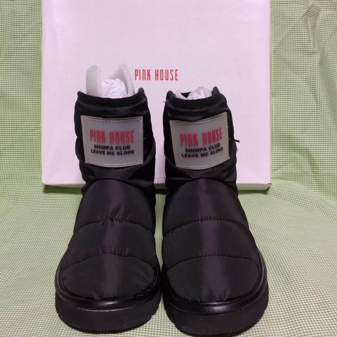 PINK HOUSE ブラック ダウンブーツ