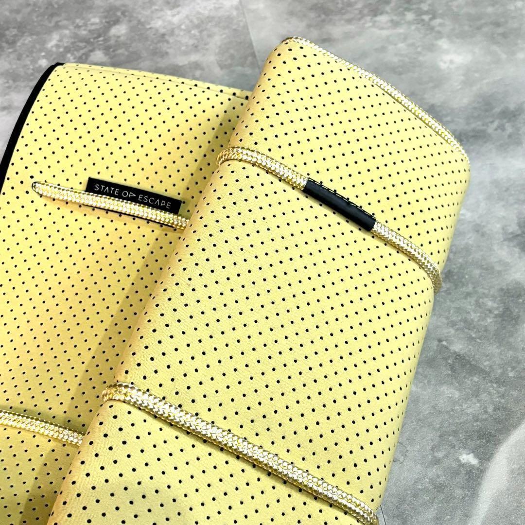 レアカラー新品ステイトオブエスケープ フライングソロ ポーチ付属イエロー トート