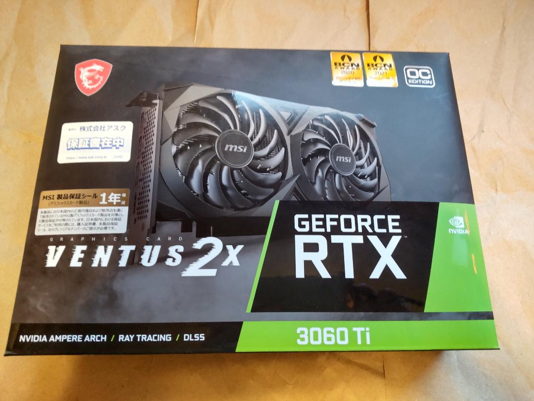グラフィックボード・グラボ・ビデオカード MSI GeForce RTX 3060 Ti VENTUS 8G