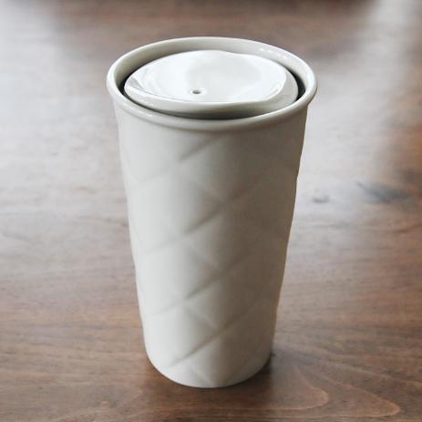 レア Starbucks スターバックス キルティングタンブラー 陶器 USA