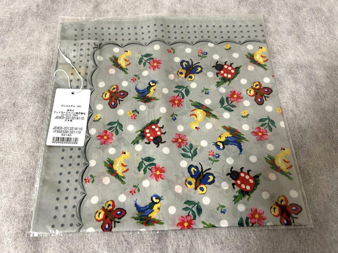 【新品未使用未開封】フェイラー　ハイジドット柄　スカーフ　グレー