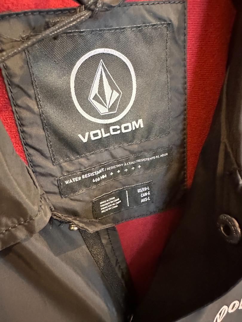 VOLCOM ブラック コーチジャケット Lサイズ　展示品処分価格