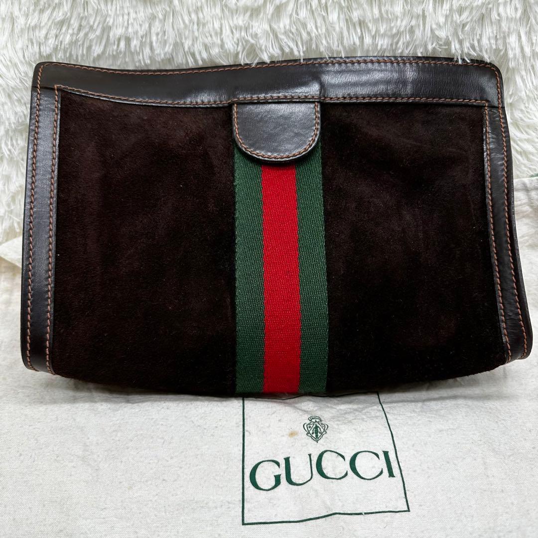 GUCCI PARFUMSオールドグッチ クラッチバック セカンド シェリー