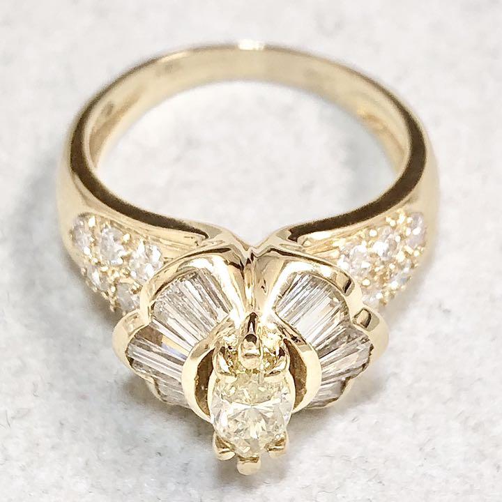 ○待望の再入荷| 最高級 ダイヤモンド 1.56ct K18 ダイヤ リング 指輪 ...