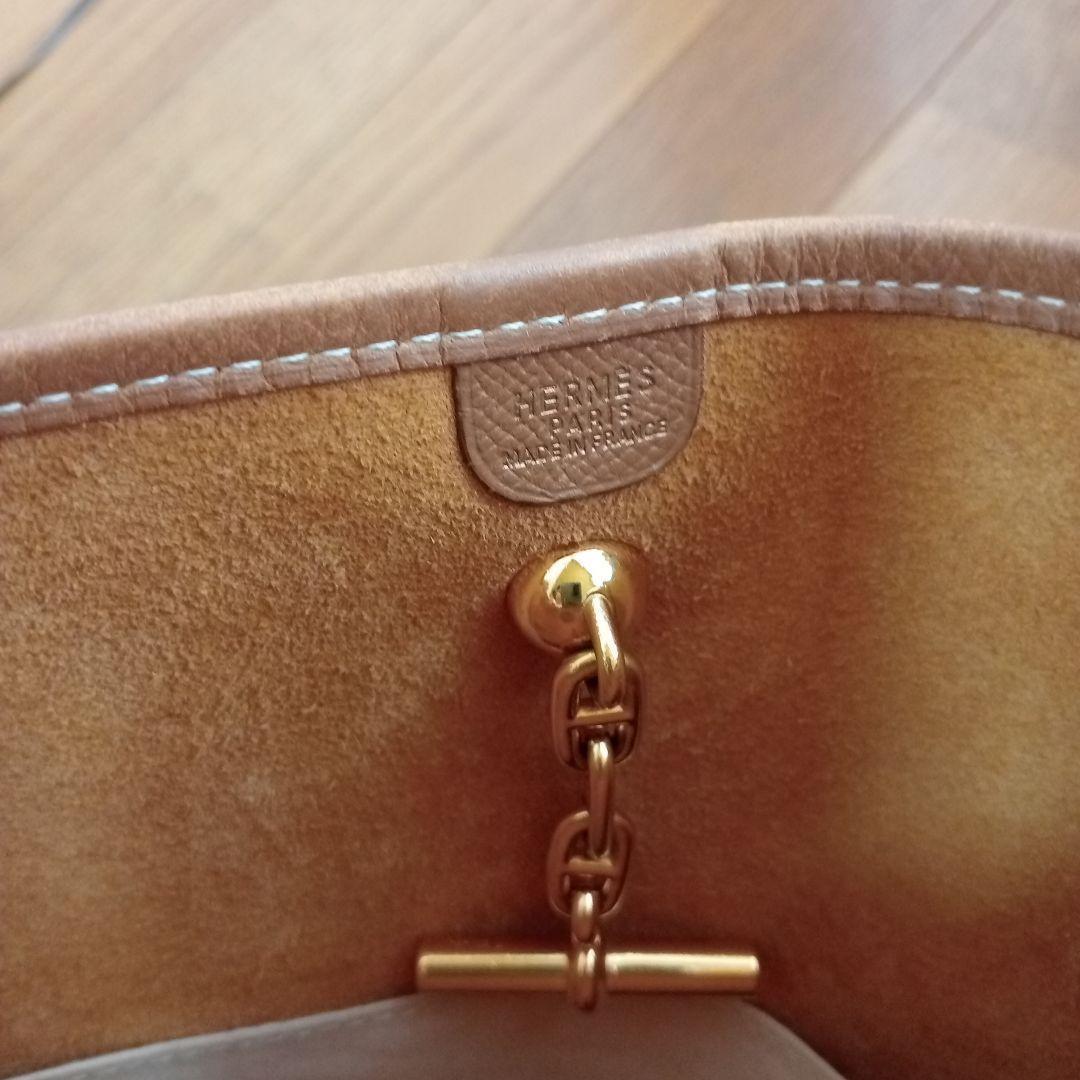 【美品】HERMES　エルメス　ヴェスパ　ショルダーバッグ　鞄　ブラウン　茶色