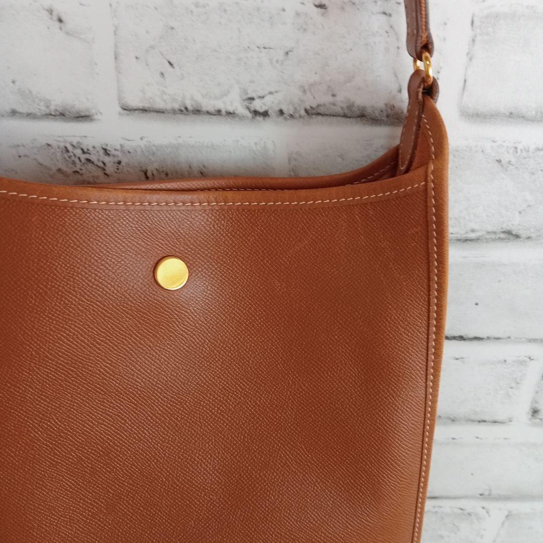 【美品】HERMES　エルメス　ヴェスパ　ショルダーバッグ　鞄　ブラウン　茶色
