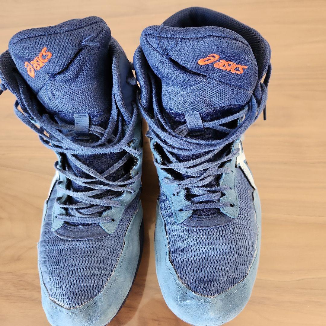 ASICS ネイビー レスリングシューズ　27.5cm