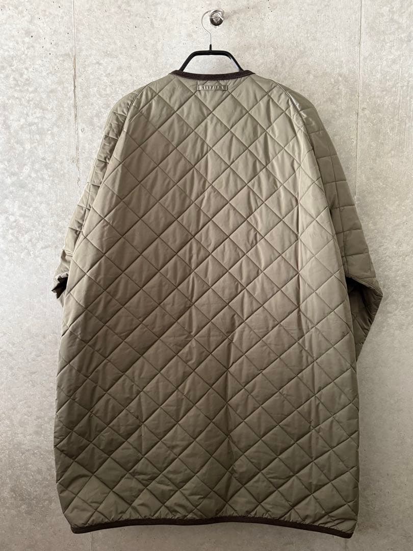 キャプテンサンシャイン バブアー ノーカラーコート オリーブ M