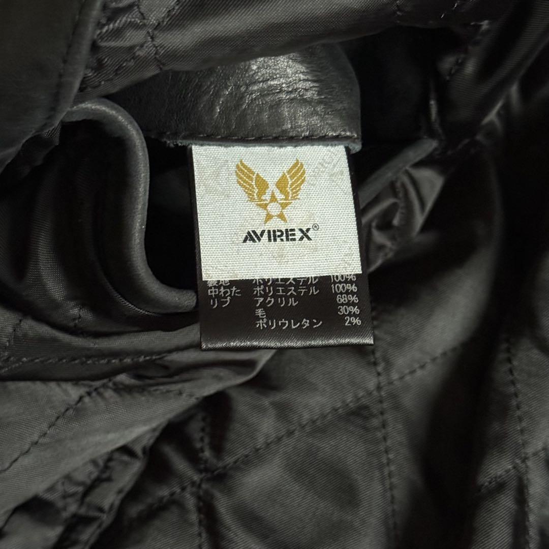 AVIREX タンカース レザージャケット ブラック 2XL 6181047