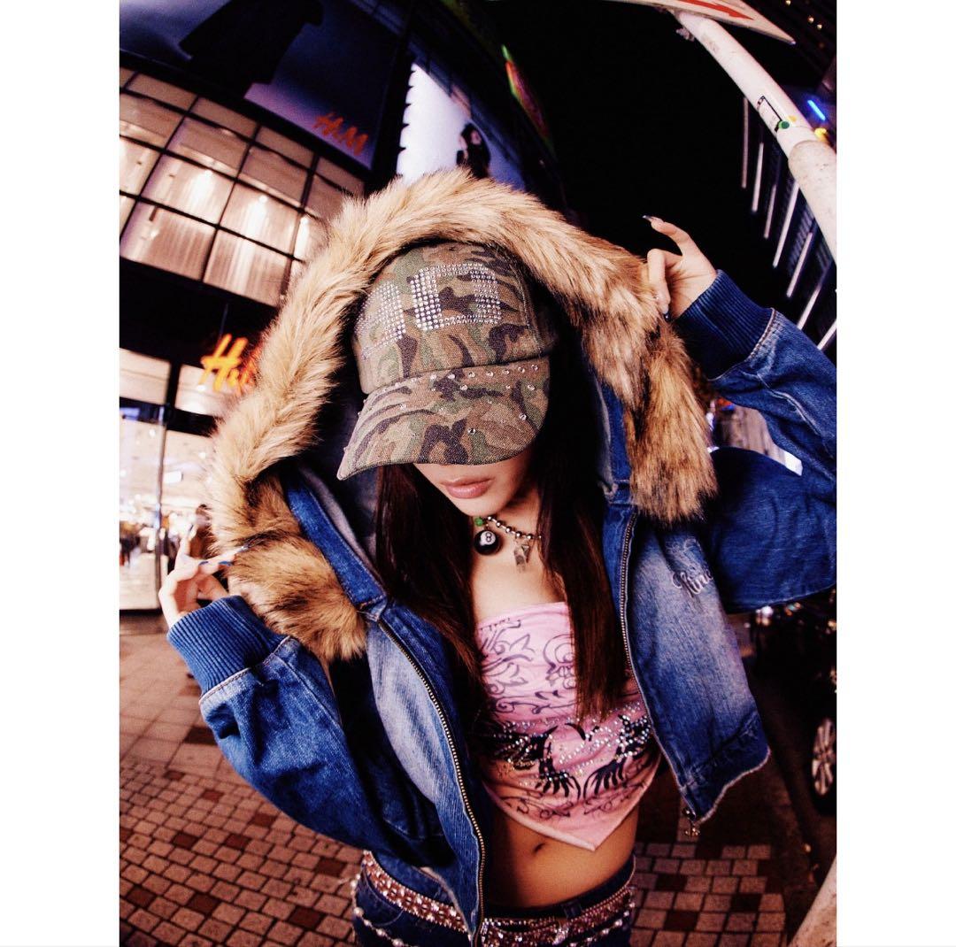 帽子 9090 girl Numbering Studs Cap