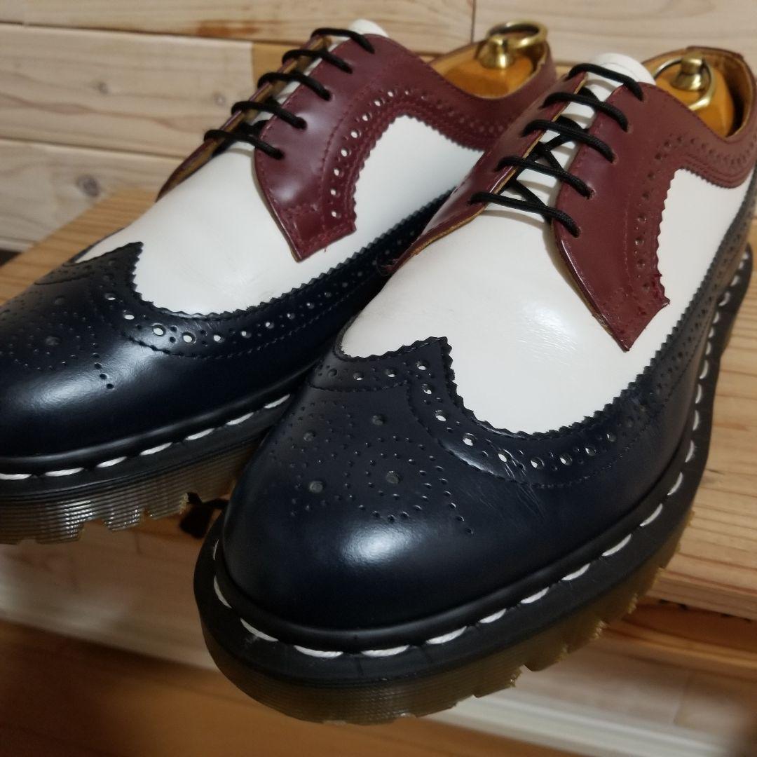 極美品　Dr.Martens　×　BEAMS 別注 トリコ ウィングチップ　28