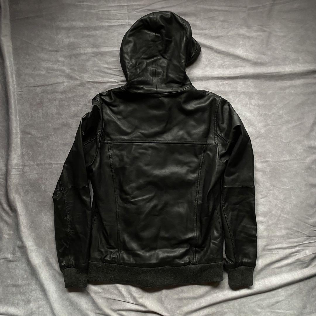 ジャケット・アウター leather double zip foodie
