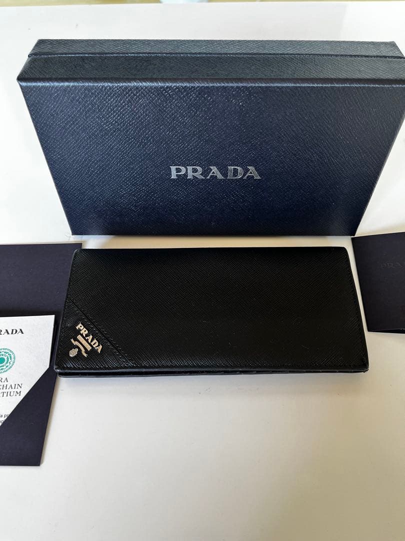 PRADA サフィアーノ 長財布 ブラック