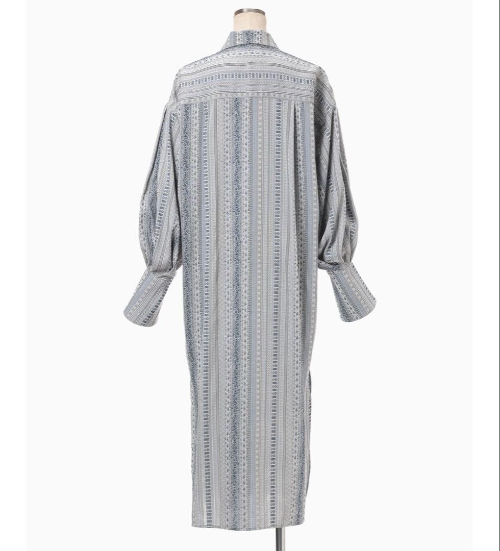ワンピース Stripe Jacquard Shirt Dress