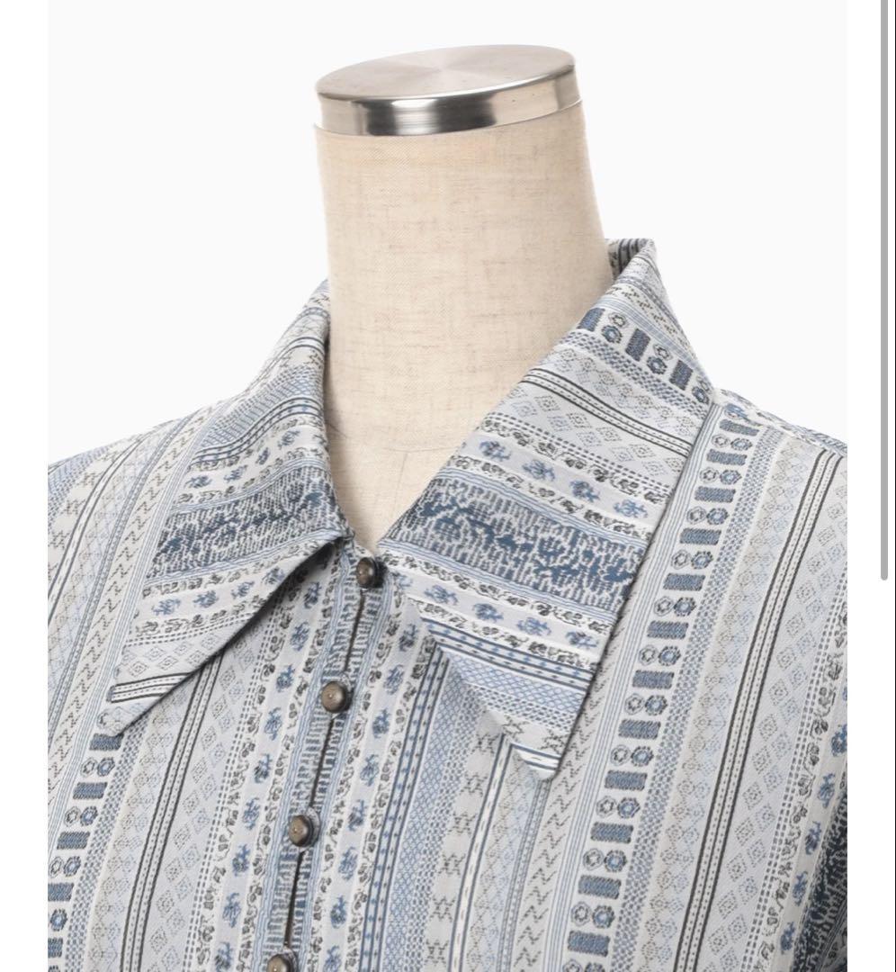 ワンピース Stripe Jacquard Shirt Dress