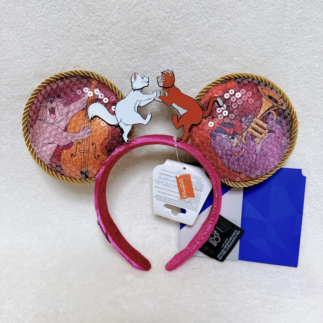 香港ディズニー限定★おしゃれキャット マリーチューシャ Disney - 香港ディズニーランド限定！マリー 乗っかり