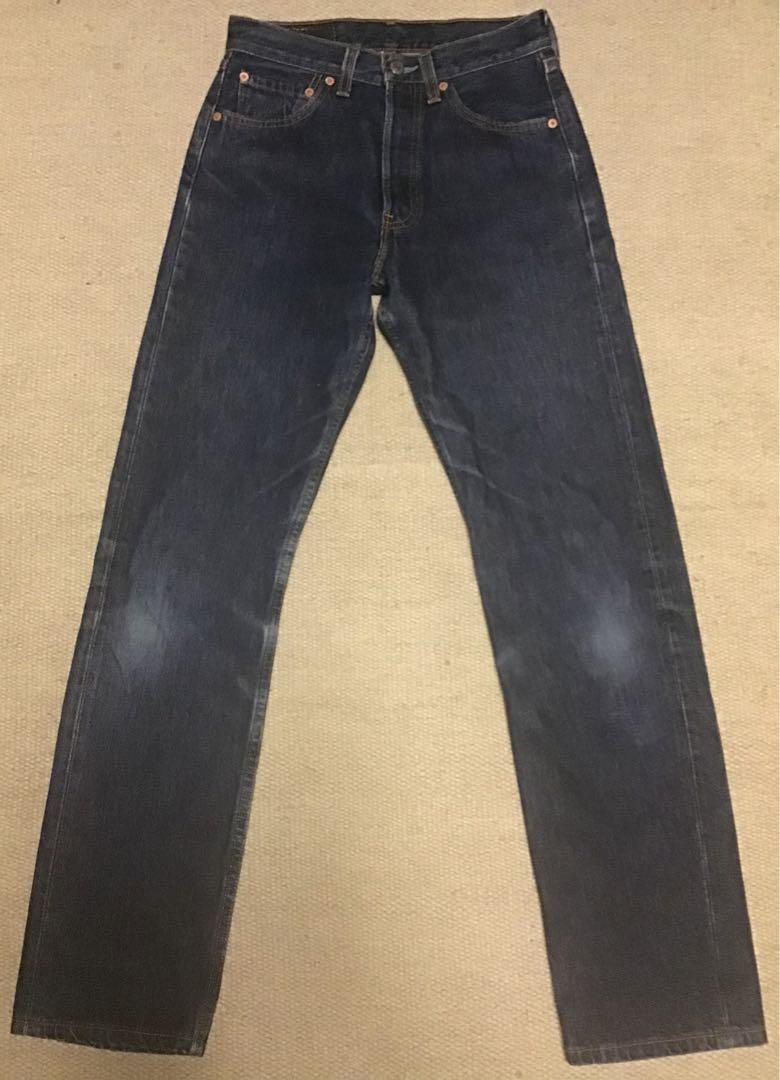 【W34L32】01s 最終USAレギュラー リーバイス501 USA製 濃紺 希少 90's USA製 リーバイスLevi's 501 濃紺 デニム w31 - メルカリ