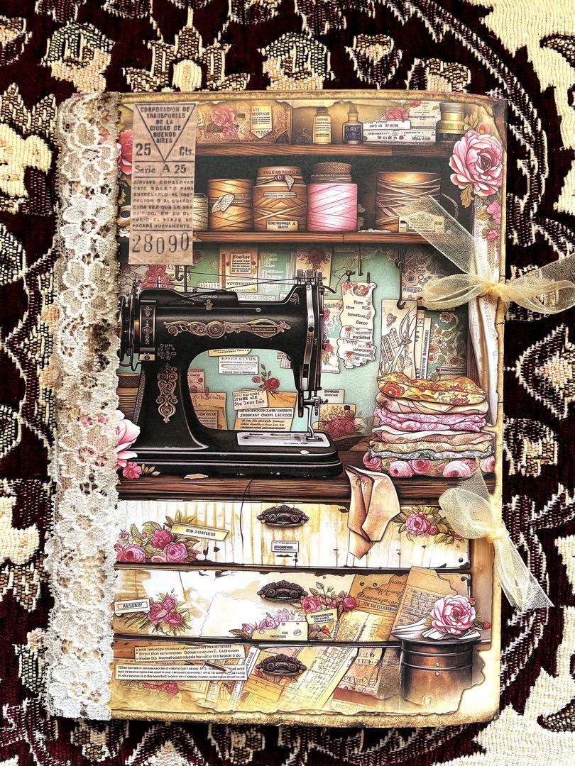 ハンドメイド☆ジャンクジャーナル雑記帳(sewing) 束帳 ラスト!