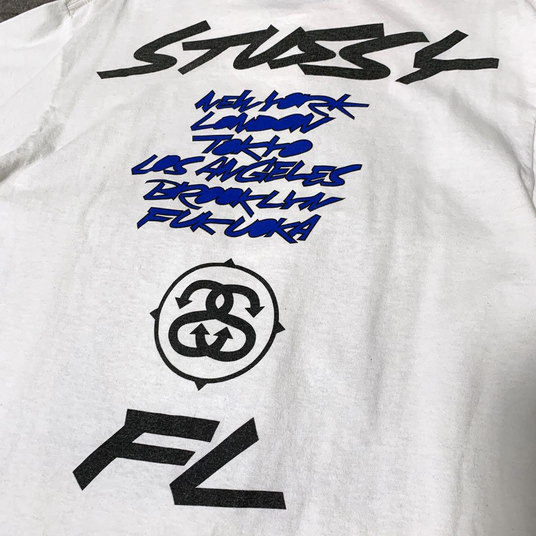 超希少】Stussy × Futura 限定コラボTシャツ ワールドツアー 超希少】Stussy × Futura 限定コラボTシャツ ワールドツアー