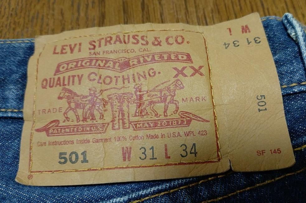 ■リーバイス LEVI'S 501 w31 L34【USED】送料無料!!